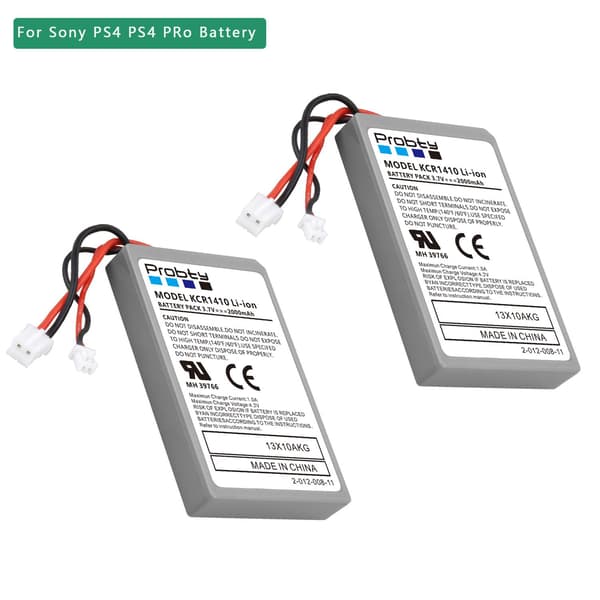 Erstatningsbatteri for Playstation 4/PS4 - kontroller White