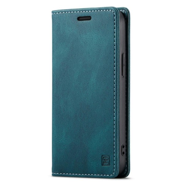 AUTSPACE A01 Retro tegnebog taske til iPhone 13 mini - blå Blue