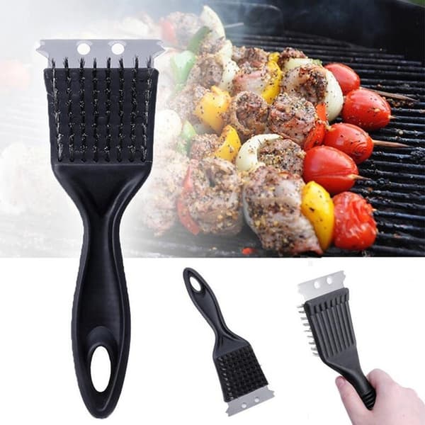 Multifunktionel grillbørste i rustfrit stål Black