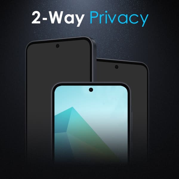 NORTHJO Til Samsung Galaxy A36 A56 Privacy Screen Protector Hærdet Glas Anti-Spy Transparent