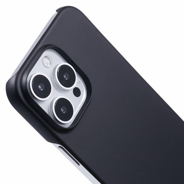 Deksel for iPhone 16 Pro - støtsikker, hardt gummiert deksel Black