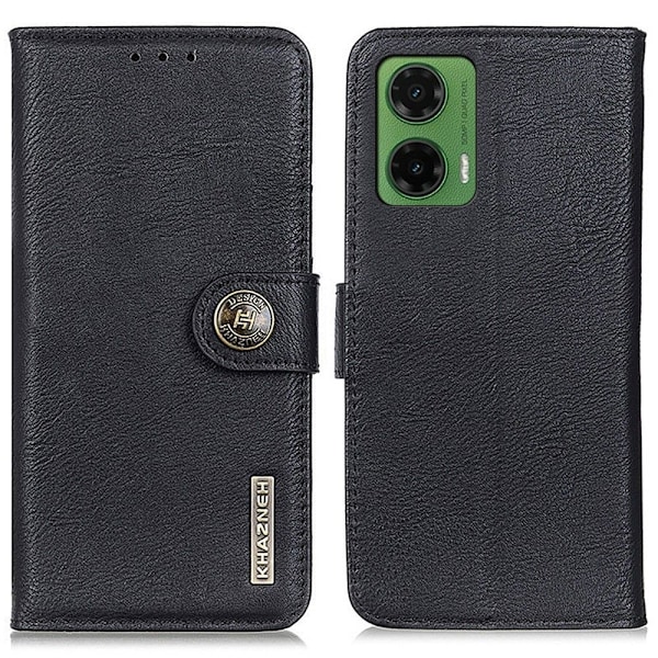 KHAZNEH Motorola Moto G35 Plånboksfodral - Svart Svart