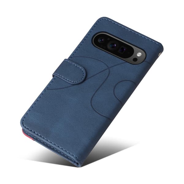 Til Google Pixel 9 Pro XL KT - serie - 1 dobbeltfarve etui Blue