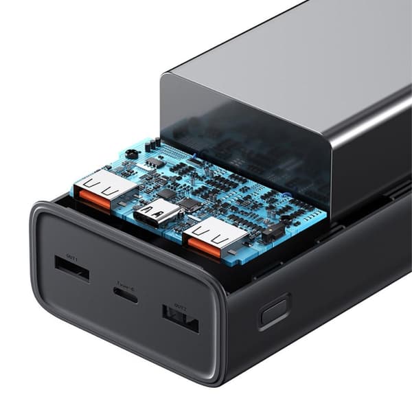 USAMS Powerbank 30000mAh hurtiglading 65w PD Black