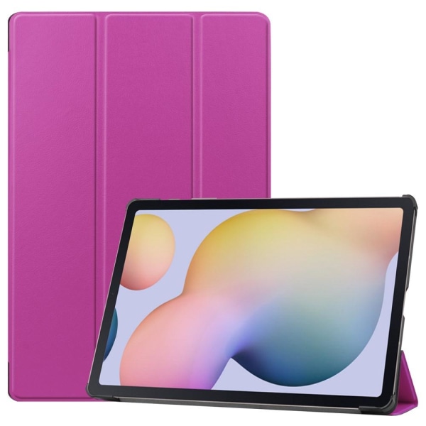 Tri-fold Stand Smart Case for Samsung Galaxy Tab S7 Plus / S8 Plus - Purple Purple