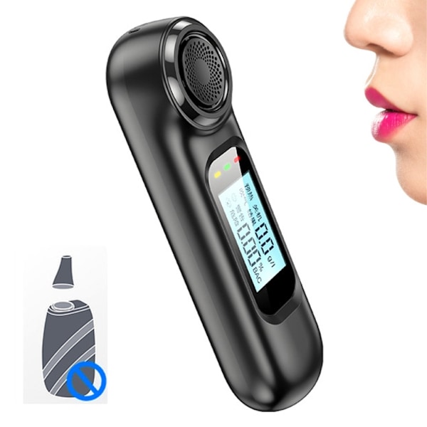 Breathalyzer alkoholtester Breathalyzer Berøringsfri fyllekjøring Breathalyzer Black