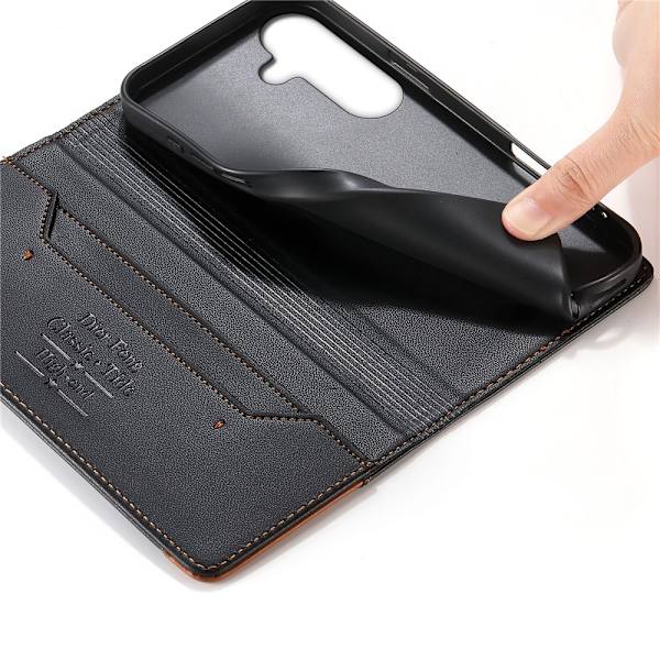 DIERFENG Til Samsung Galaxy S26 Pungcover RFID Beskyttelse Stander - Sort Black