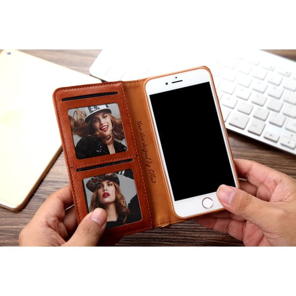 CMAI2 Litchi Lommebok - cover til iPhone 7/8/SE (2020) - Brun Brown