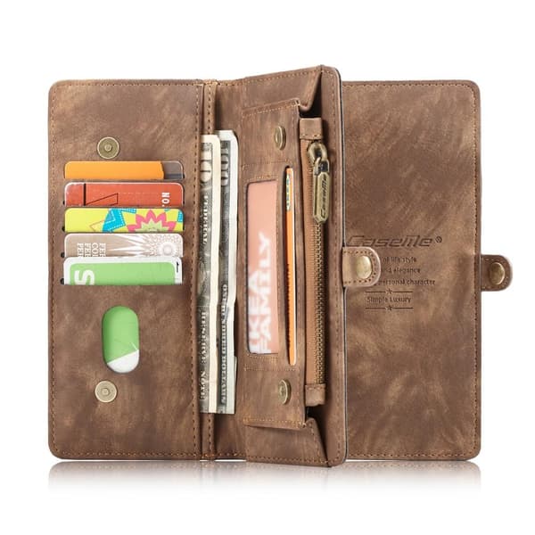CASEME Samsung Galaxy Note 20 Retro Lær Lommebok - deksel Brown