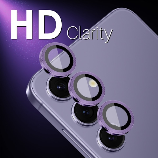 NORTHJO Samsung Galaxy S25 Karkaistu Lasi Kameran Linssinsuoja Purple
