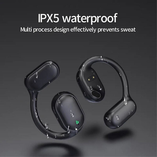 Bluetooth 5.3 -kuulokkeet Bone Conduction langattomat kuulokkeet Black