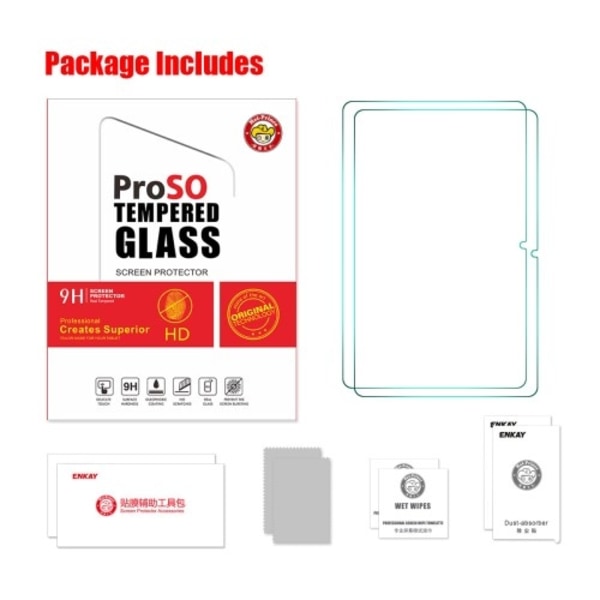 HAT PRINCE 2-Pack Skärmskydd Härdat Glas för OnePlus Pad Pro / OnePlus Pad 2 Transparent