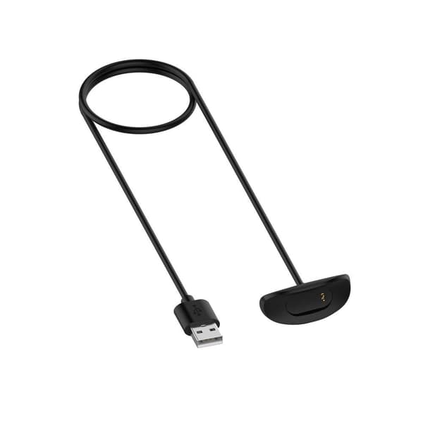 Amazfit X 1m USB - latauskaapelin teline - musta Black