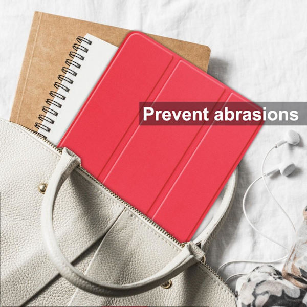 Nokia T21 Tri-fold Stand Wake/Sleep Cover Tablet-kotelo - Punainen Red