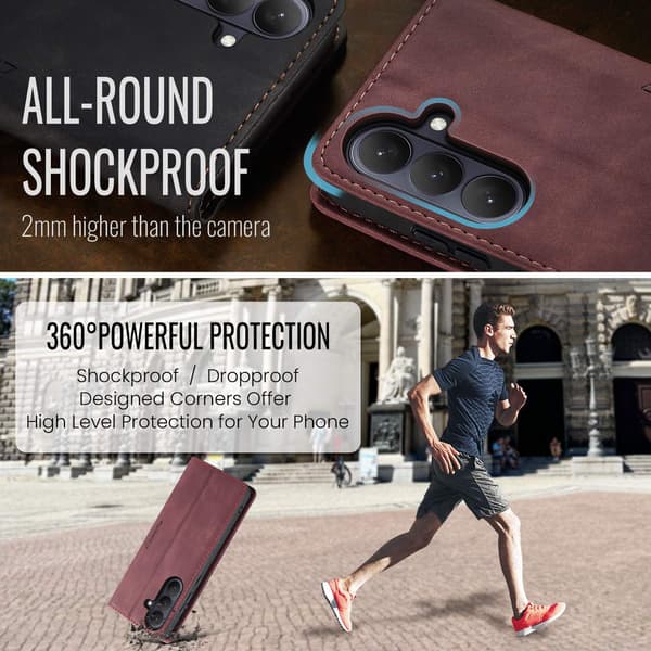 CASEME Plånboksfodral Samsung Galaxy S26+ - Röd Röd