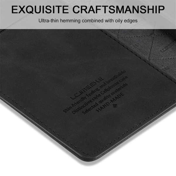 LC.IMEEKE Wallet Case Fodral iPhone 15 - Svart Svart