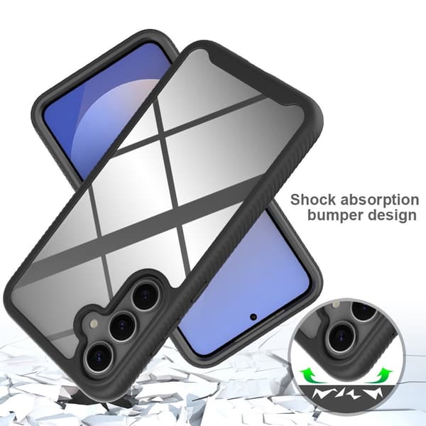 Til Samsung Galaxy S26 Mobildeksel med Skjermbeskytter Black
