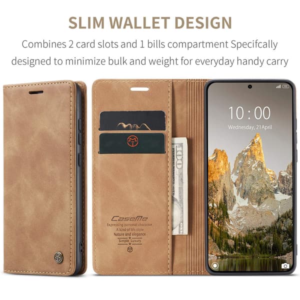 CASEME Plånboksfodral Xiaomi 15T - Brun Brun