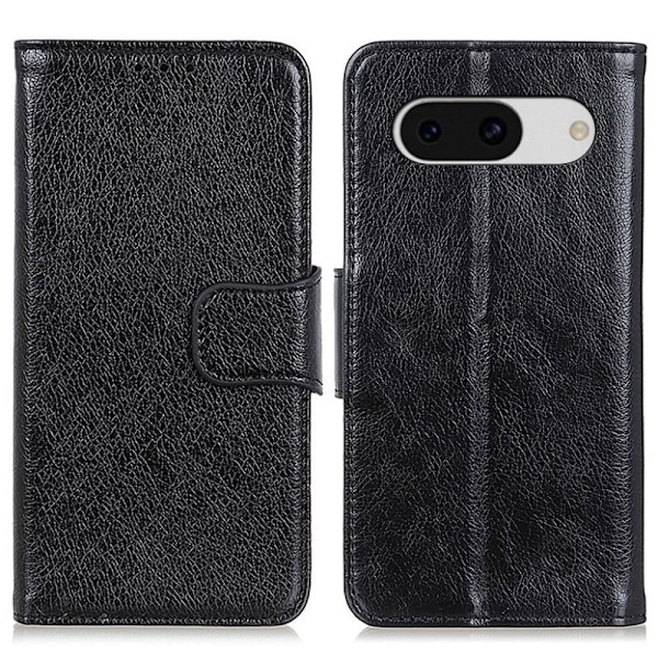 Till Google Pixel 8a Plånboksfodral Textured Split - Svart Svart