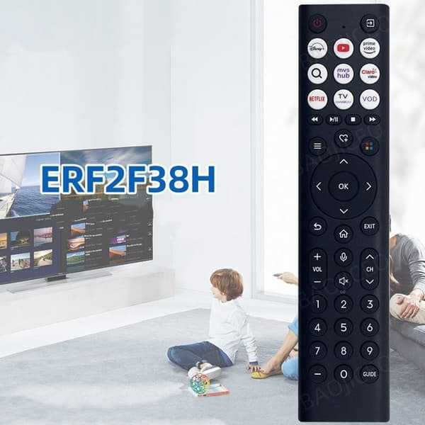 Fjärrkontroll Ersättning ERF2F38H För Hisense TV Svart