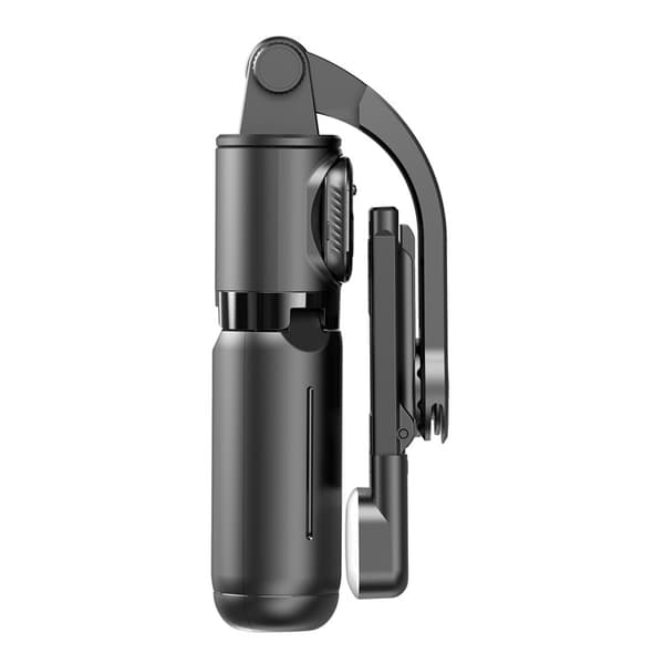 Selfie Stick Justerbart Stativ Bluetooth Selfiepinne Utdragbart med Fill Light Svart