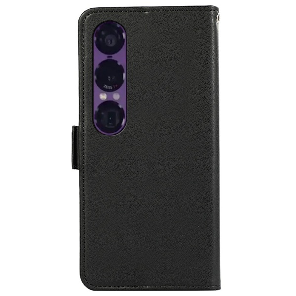 ABEEL För Sony Xperia 1 VII Fodral Plånboksfodral Skal Telefonfodral RFID-blockerande Svart