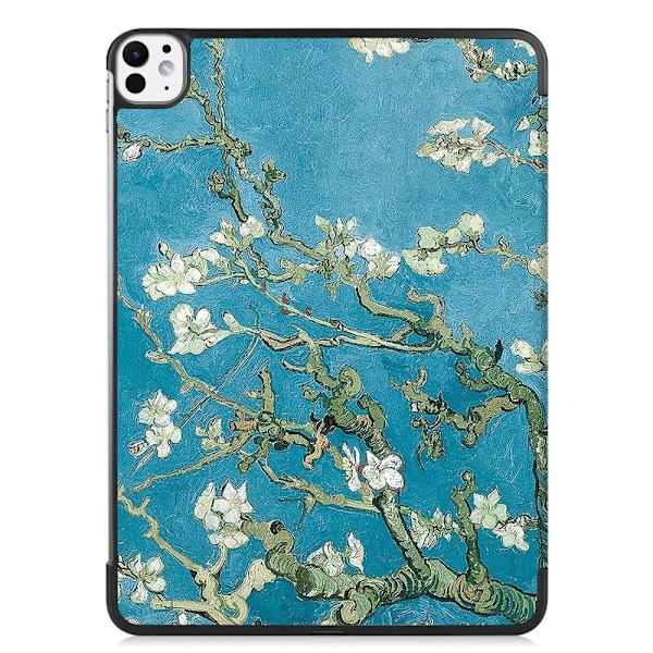 Til iPad Pro 11 (2024) Etui Tre - fold Stativ Tablet Cover - Blossom Multicolor