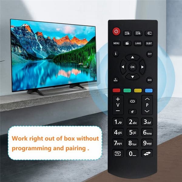 Fjärrkontroll Ersättning för RCA39126 För Panasonic TV Svart