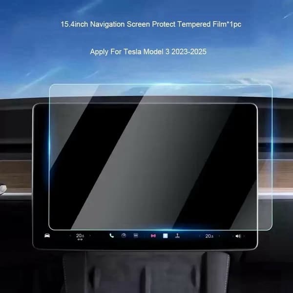 Skärmskydd i härdat glas för Tesla Model 3 / Y (2023-2025) Transparent