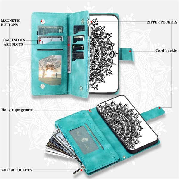 Til Xiaomi 17T Pungcover Mandala Green