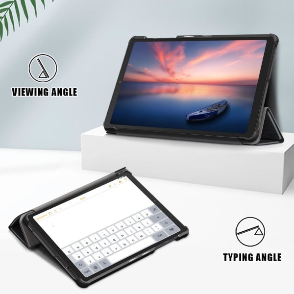 Tri-fold Stativveske for Samsung Galaxy Tab A7 Lite 8.7\" Black