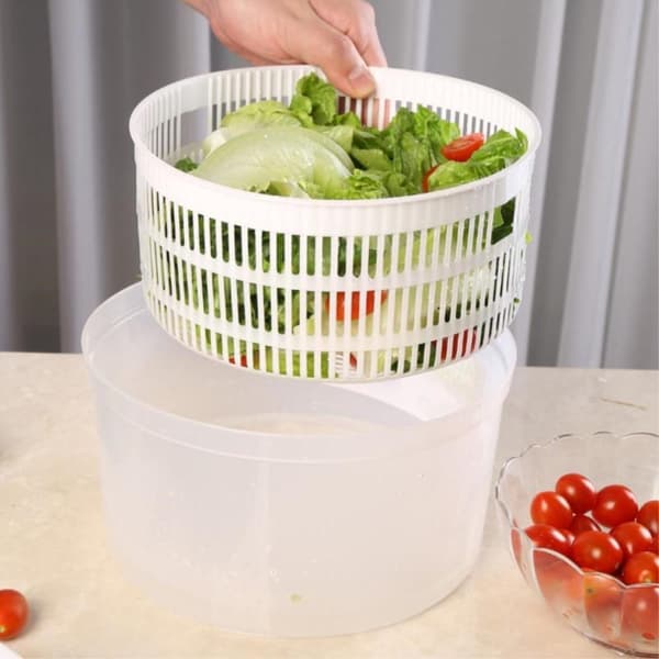 Salladsspinnare Sallad Spinner Grönsakstork Roterande Veggie Grön