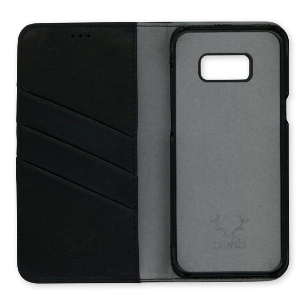 Trophy Vintage Magnet Wallet Black Samsung Galaxy S8 Plus Svart