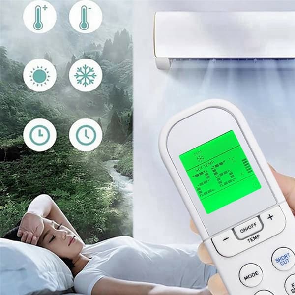 Fjärrkontroll Ersättning för RG36A11 / BGEF för Midea Air Conditioner Vit