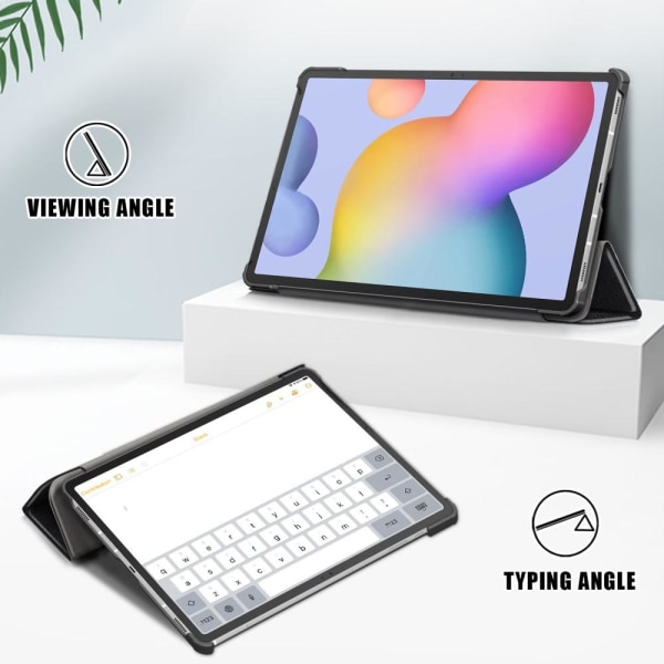 Tri-fold Stand Smart Case for Samsung Galaxy Tab S7 FE / Tab S7 Plus / Tab S8+ Black