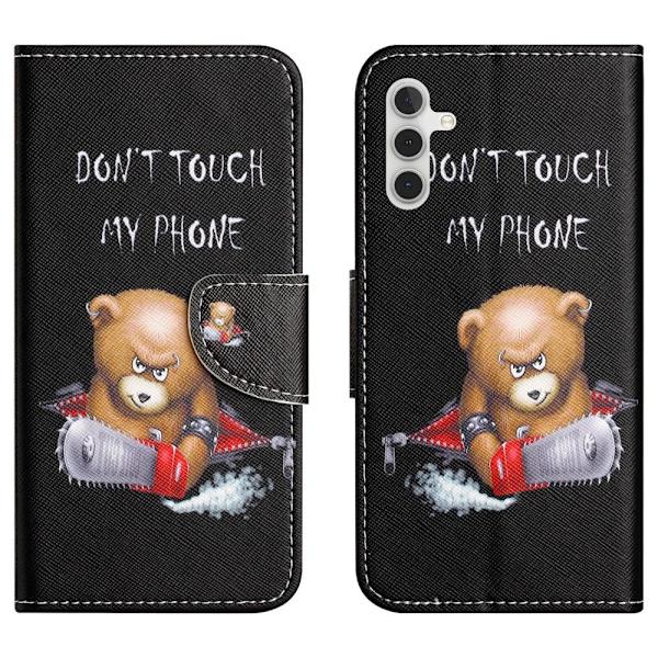 Til Samsung Galaxy A15 tegnebogstativetui mønstertelefoncover Multicolor
