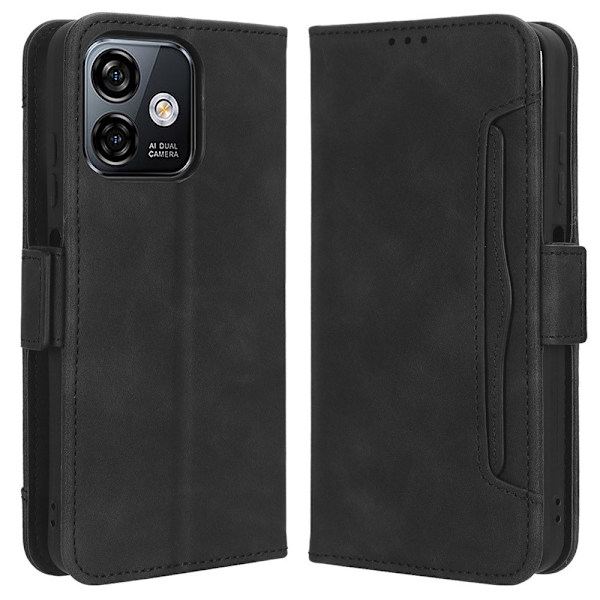 Ulefone Note 16 Pro useiden korttipaikkojen lompakkokotelon suoja Black
