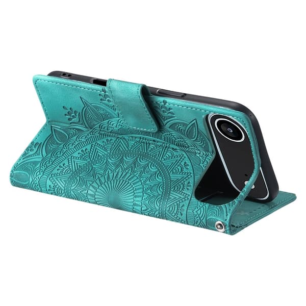 For iPhone Air Stativdeksel Totem Lommebokdeksel Green