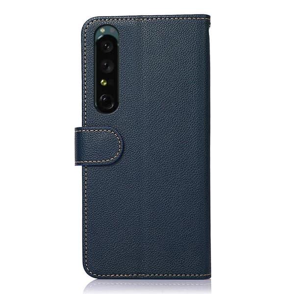 KHAZNEH Telefondeksel for Sony Xperia 1 V - Blå/Brun Blue