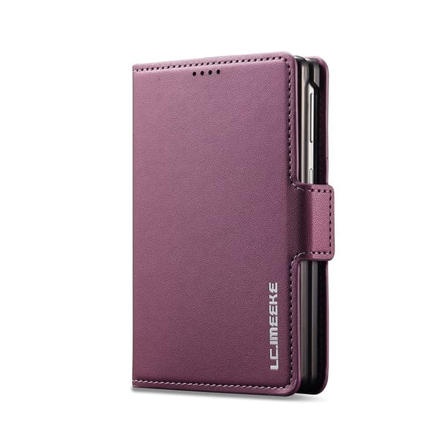 LC.IMEEKE Telefonlommebokdeksel med støtte til Samsung Galaxy Z Fold8 Purple