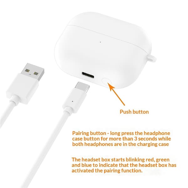 Ladeetui til Samsung Galaxy Buds3 FE R420, 590 mAh batteriladeboks White