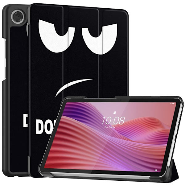 Til Lenovo Tab One Trifoldet Stativdæksel - Don't Touch Me Multicolor