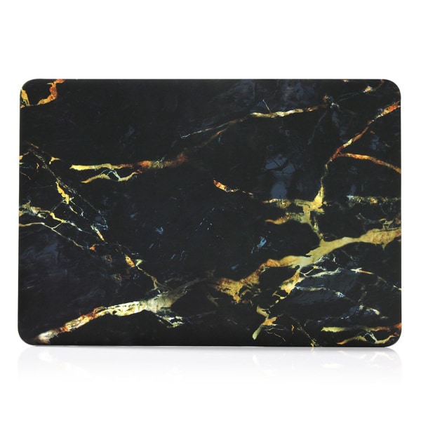 Patterned Protective Case MacBook Pro 13 inch 2016 A1706/A1708 Marble Pattern Black