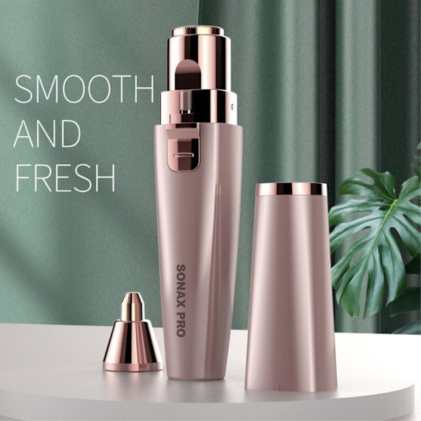 2 i 1 barbermaskinepilator Kropshårfjerning Razor Trimmer Pink