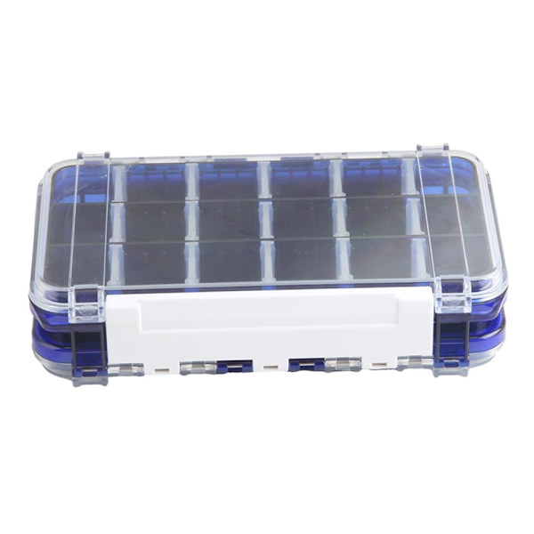 17,5x10,5x4cm opbevaringsboks til fiskegrej fiskekrog agn Dobbeltsidet Blue