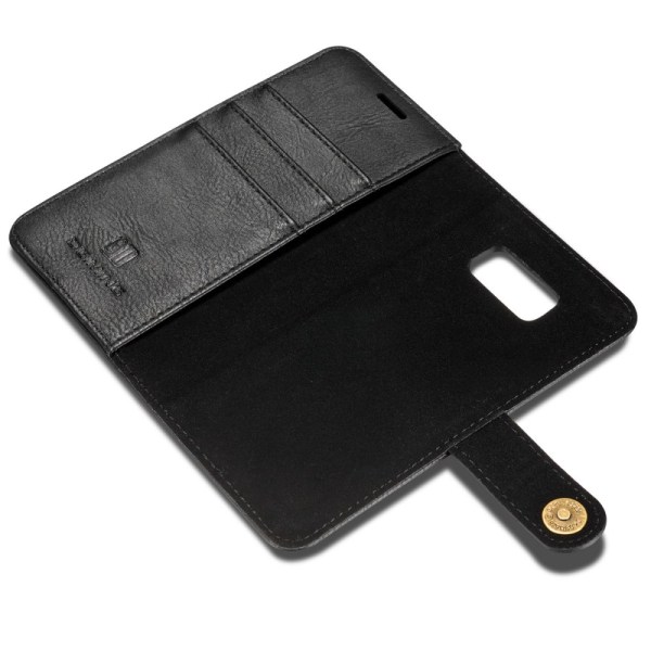 DG.MING Samsung Galaxy S8 Split Läder Plånboksfodral - Svart Black