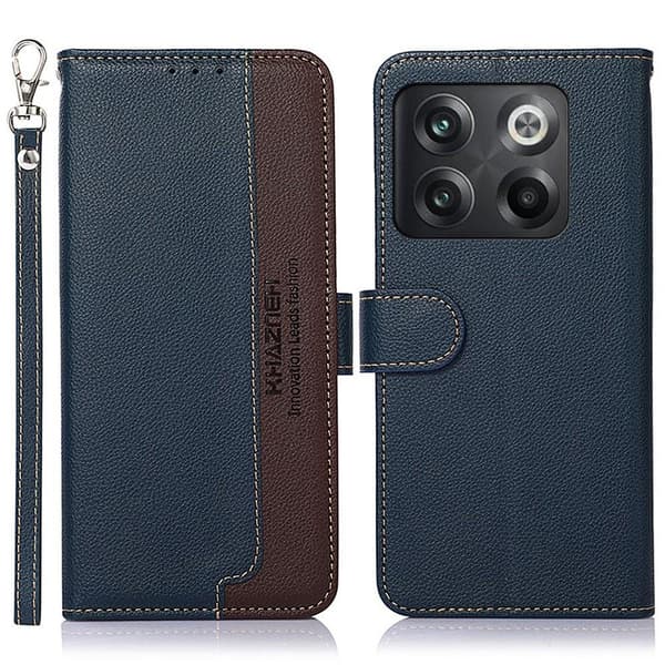 KHAZNEH Telefoncover til OnePlus 10T/Ace Pro - Blå/Brun Blue