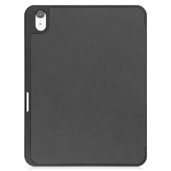 Trifoldet stativetui til iPad 10.9 (2022) Tabletcover Penslot - Sort Black