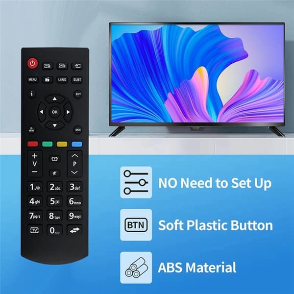 Fjärrkontroll Ersättning för RCA39126 För Panasonic TV Svart