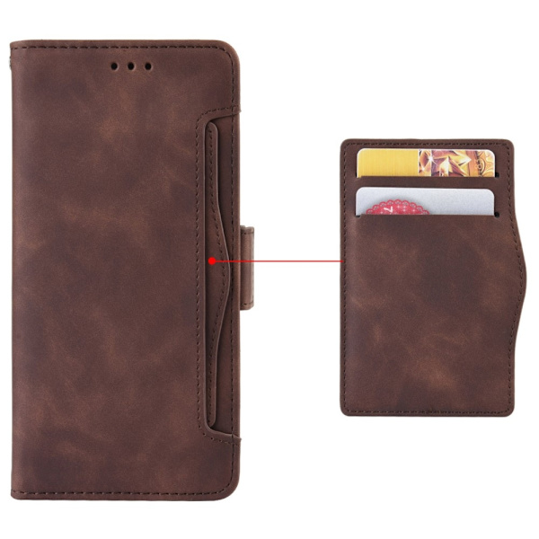 Wallet Stand Flip-telefonetui til Xperia 1 VI - Brun Brown